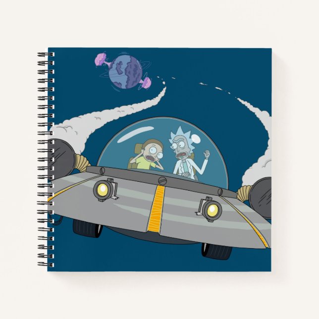 Cuaderno RICK AND MORTY™ | Despegar En Buques Espaciales (Anverso)