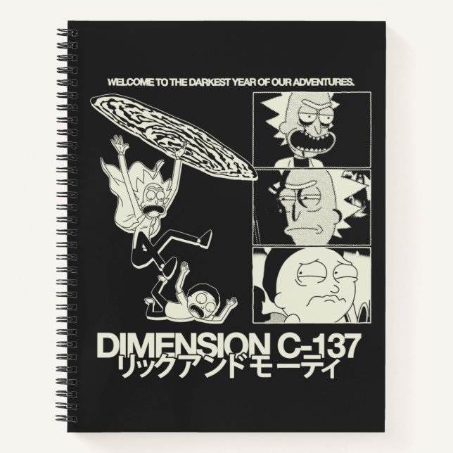 Cuaderno RICK AND MORTY™ | Dimensión C-137 (Anverso)