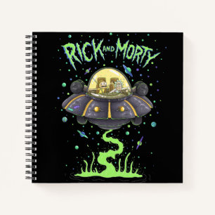 Cuaderno RICK AND MORTY™   Gráfico ilustrado de vuelo es