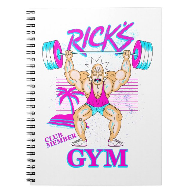 Cuaderno RICK AND MORTY™ | Miembro del Club Gimnasio de Ric (Frente)