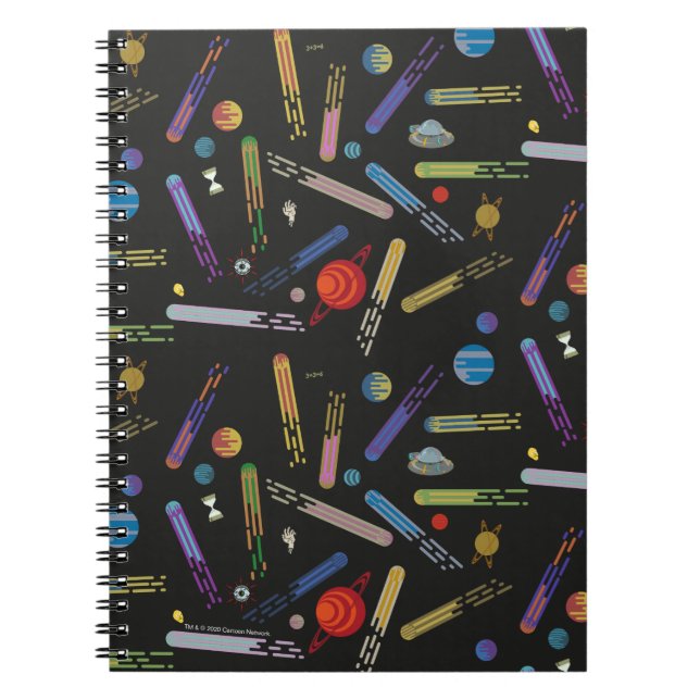 Cuaderno RICK AND MORTY™ | Modelo de cometa del espacio ult (Frente)