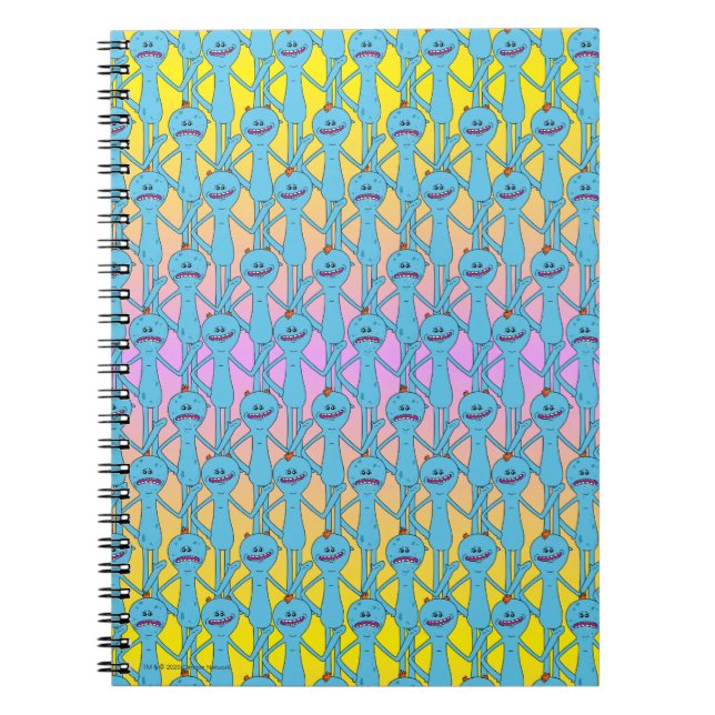 Cuaderno RICK AND MORTY™ | Patrón Arcoiris Sr. Meeseeks (Frente)