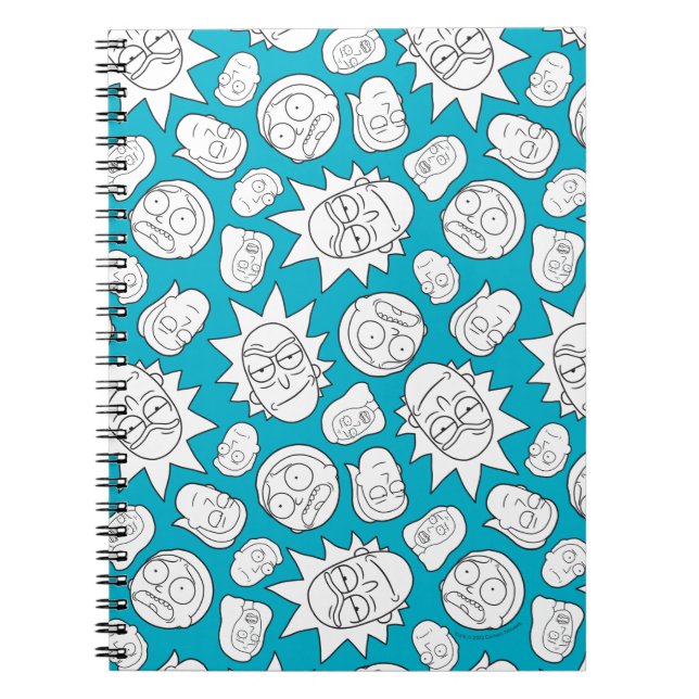 Cuaderno RICK AND MORTY™ | Patrón de cabeza de familia Smit (Frente)