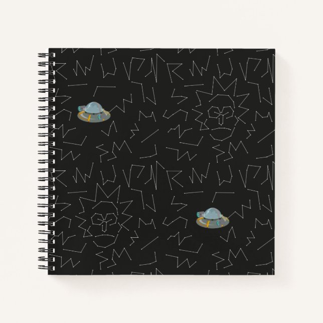 Cuaderno RICK AND MORTY™ | Patrón de constelación de Rick (Anverso)
