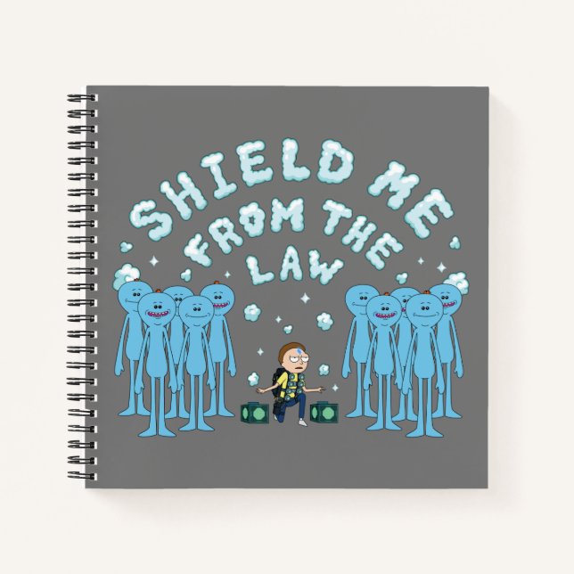 Cuaderno RICK AND MORTY™ | Protegerme De La Ley (Anverso)