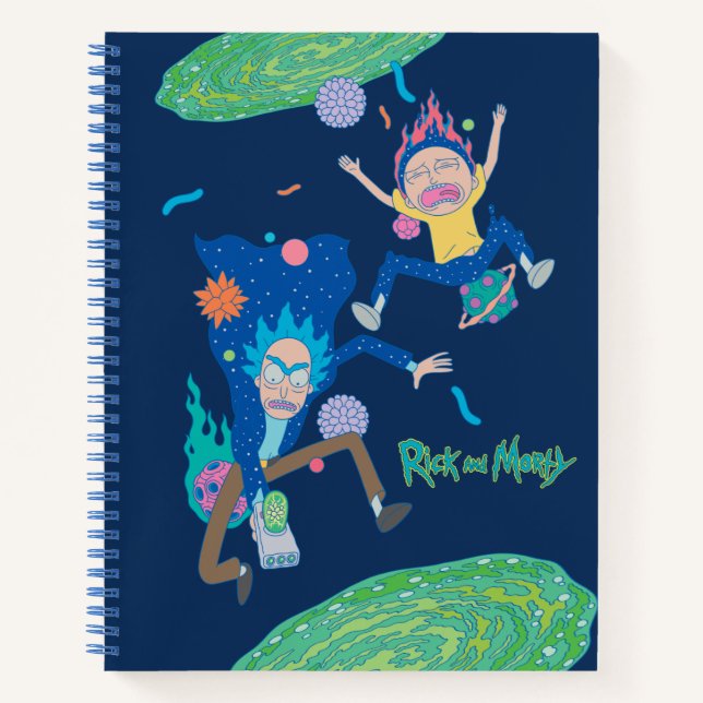 Cuaderno RICK AND MORTY™ | Salto del portal infectado (Anverso)