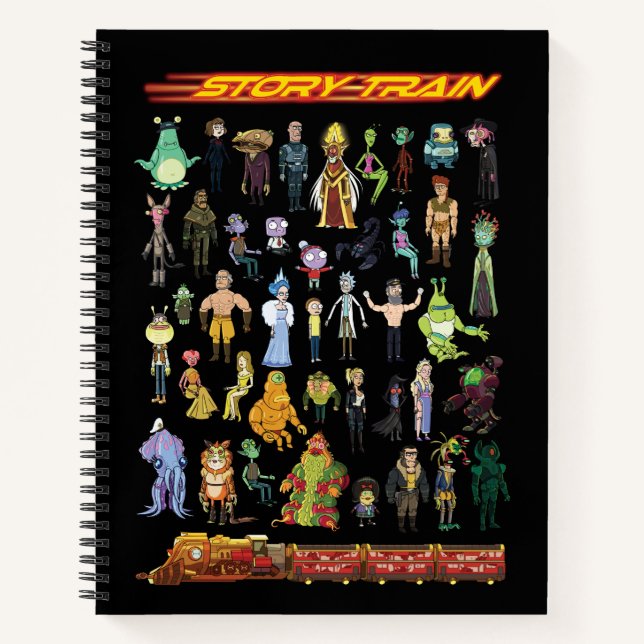 Cuaderno RICK AND MORTY™ | Tren de historias (Anverso)