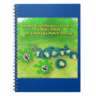 Cuaderno Rick London Divertido Border Collie Flor Cómic