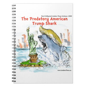 Cuaderno Rick London Divertido Trump Tiburón