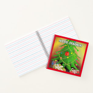Cuaderno Rick London Funny "Hoodie Ornament" Árbol de Navid