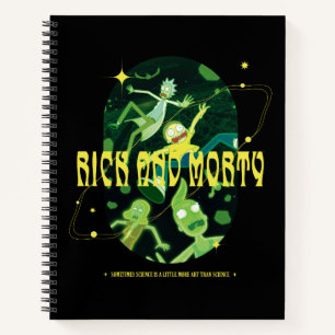 Cuaderno Rick y Morty Falling Citation Badge