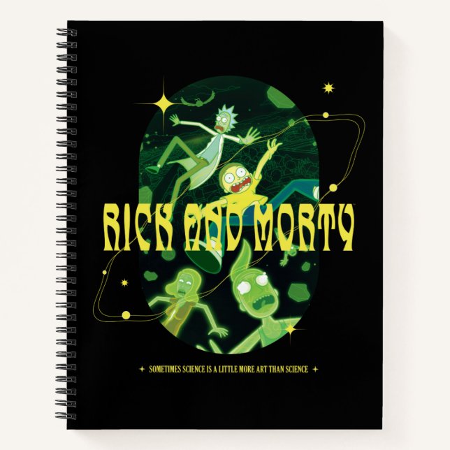 Cuaderno Rick y Morty Falling Citation Badge (Anverso)