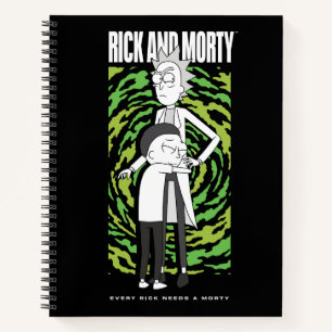 Cuaderno RICK Y MORTY™   Morty abrazando a Rick