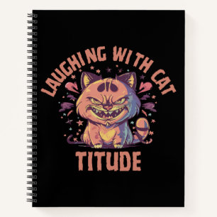 Cuaderno Riendo con actitud de gato
