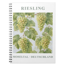 Cuaderno Riesling Moseltal Germany Vintage Travel Art