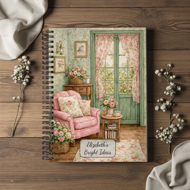 Cuaderno Rincón de lectura de jardín Shabby Chic (Subido por el creador)