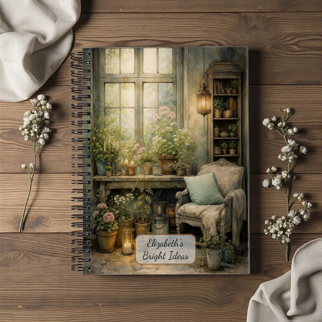 Cuaderno Rincón de ventana de jardín acogedor (Subido por el creador)