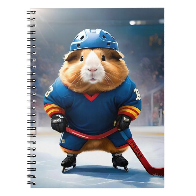 Cuaderno "Rink Rookie: El cerdo guineano de hockey sobre hi (Frente)