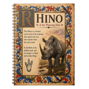 Cuaderno Rinoceronte, Arte de Bestiario Medieval