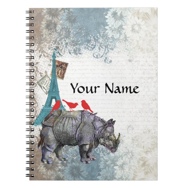 Cuaderno Rinoceronte vintage (Frente)