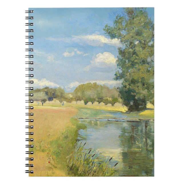 Cuaderno Río a través de un paisaje de cosecha, verano (Frente)