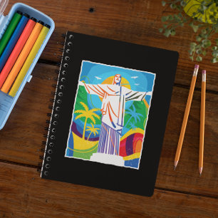 Cuaderno Río de Janeiro Cristo Redentor Brasil colorido