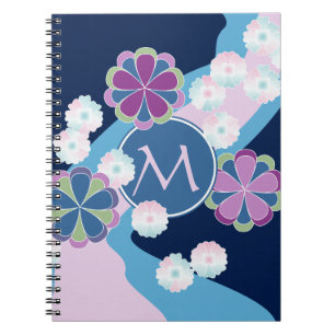 Cuaderno Río del crisantemo de Nagarekiku del japonés