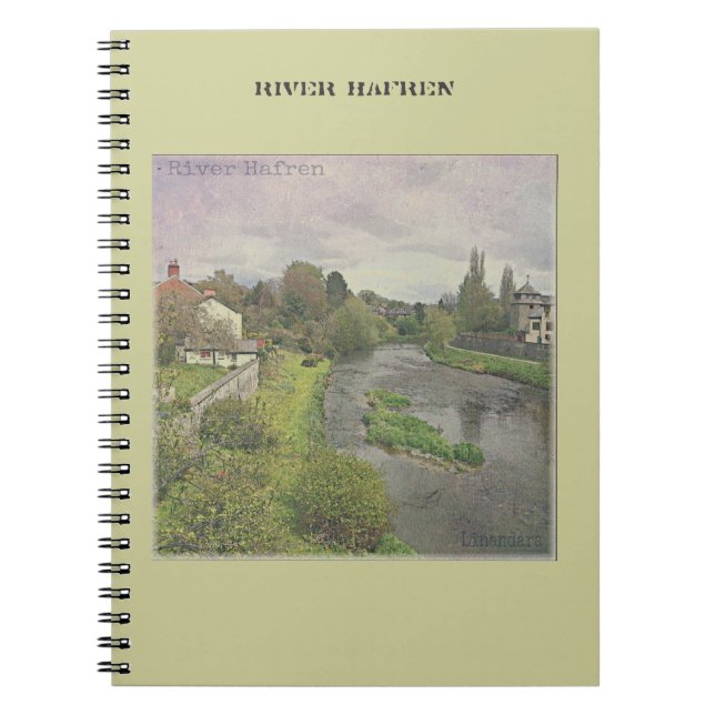 Cuaderno Río Hafren en Newtown, Powys (Frente)
