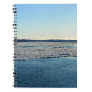 Cuaderno Río San Lorenzo en invierno, Quebec, Canadá