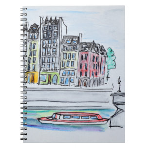 Cuaderno Río Sena Isla de Saint-Louis, París