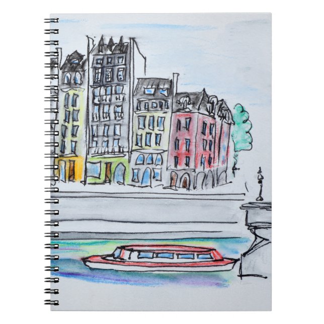 Cuaderno Río Sena | Isla de Saint-Louis, París (Frente)