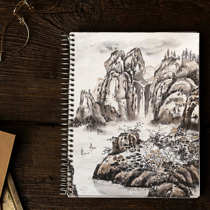 Cuaderno Río Yangze con cascada