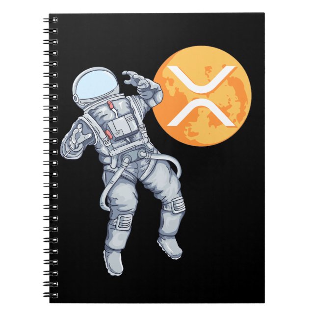 Cuaderno Ripple XRP Criptocurrency -Astronauta criptográfic (Frente)