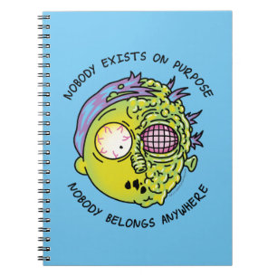 Cuaderno RIQUEZA Y MORTY™ Cotización de vuelo estilizad