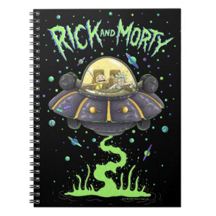 Cuaderno RIQUEZA Y MORTY™ Gráfico ilustrado de vuelo es