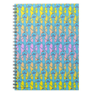 Cuaderno RIQUEZA Y MORTY™  Patrón Arcoiris Sr. Meeseeks