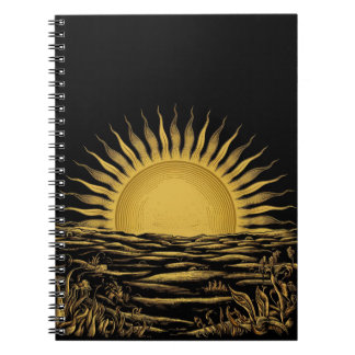 Cuaderno Rise and Shine Notebook - Sunrise Graphic- Morning