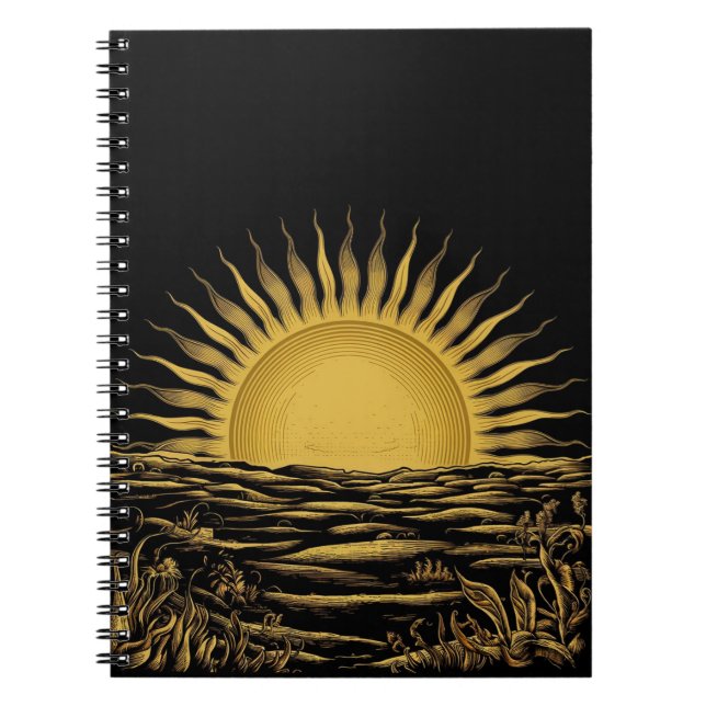 Cuaderno Rise and Shine Notebook - Sunrise Graphic- Morning (Frente)