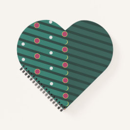Cuaderno Ritmo de hoja perenne diagonal