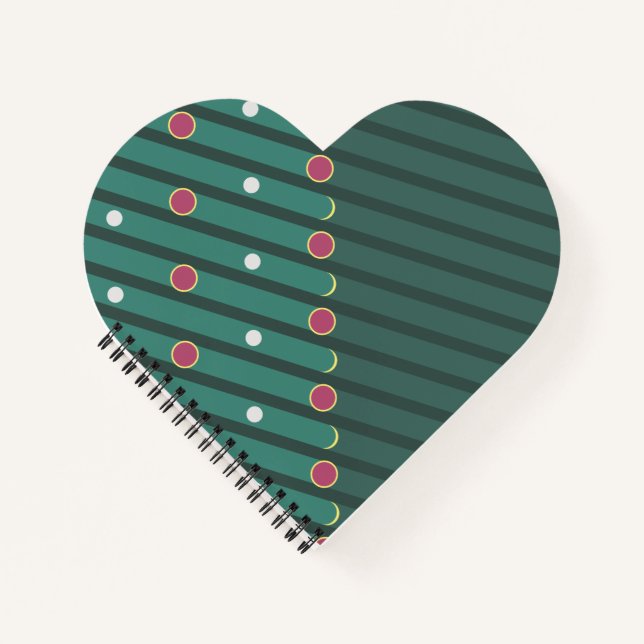 Cuaderno Ritmo de hoja perenne diagonal (Anverso)