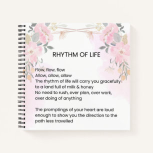 Cuaderno Ritmo de la vida - La esperanza llenó el poema