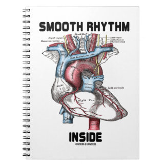 Cuaderno Ritmo suave dentro del corazón anatómico médico