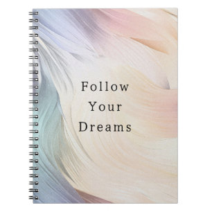 Cuaderno Rizado Rosa Aqua Púrpura Crema