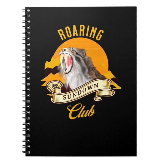 Cuaderno Roaring Sundown Club Sabertooth Tiger (Frente)