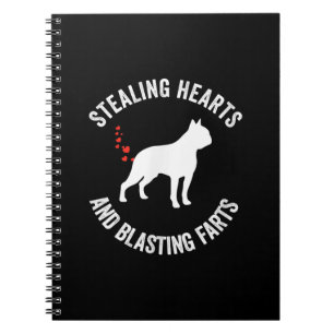 Cuaderno Robar Corazones Y Golpear Faros Boston Terrier