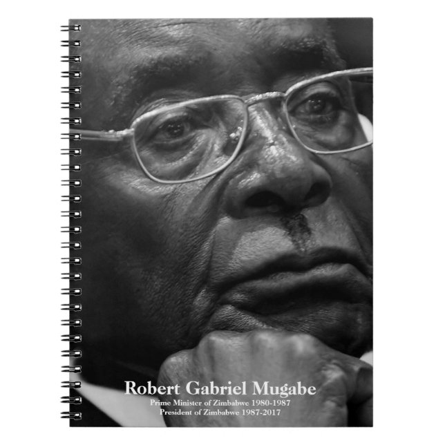Cuaderno Robert G. Mugabe, presidente de Zimbabue (Frente)