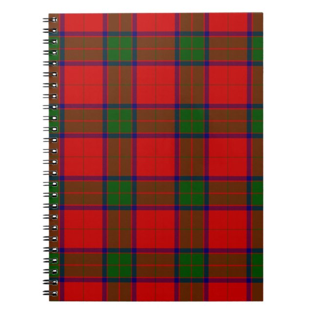 Cuaderno Robertson tartan platillo rojo (Frente)
