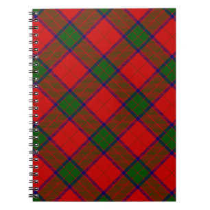 Cuaderno Robertson tartan platillo rojo
