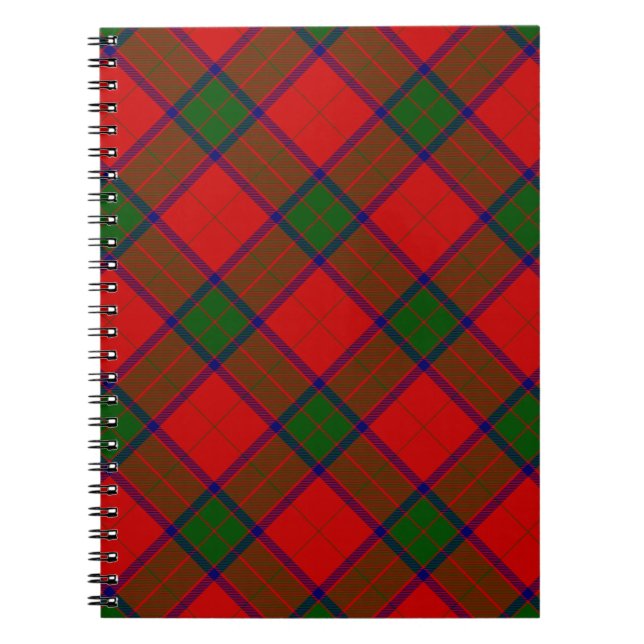 Cuaderno Robertson tartan platillo rojo (Frente)