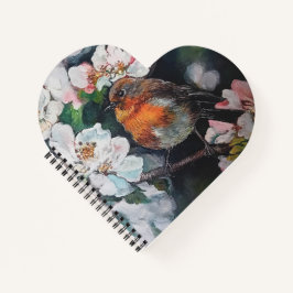 Cuaderno Robin con flor de cerezo